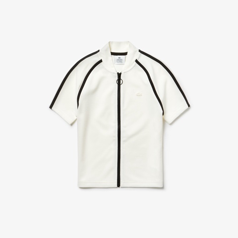 ウェットスーツモチーフジップアップ半袖ジャケット